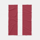 Couverture Polaire Drapeau de la Lettonie (Devant)