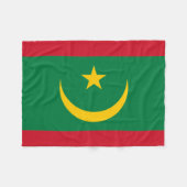 Couverture Polaire Drapeau de la Mauritanie (Devant (Horizontal))