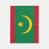Couverture Polaire Drapeau de la Mauritanie (Devant)