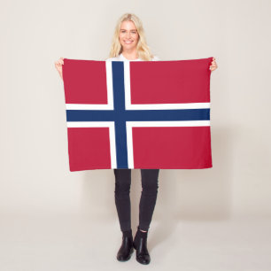 Couverture Polaire Drapeau de la Norvège