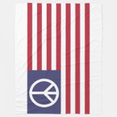 Couverture Polaire Drapeau de la paix des États-Unis (Devant)