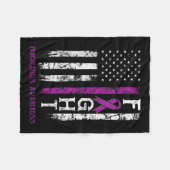 Couverture Polaire Drapeau de la Pancréatite Warrite Us (Devant (Horizontal))