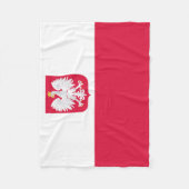 Couverture Polaire Drapeau de la Pologne (Devant)