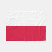 Couverture Polaire Drapeau de la Pologne (Devant (Horizontal))