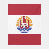 Couverture Polaire Drapeau de la Polynésie française (Devant)