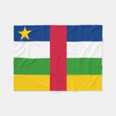 Couverture Polaire Drapeau de la République centrafricaine (Devant (Horizontal))