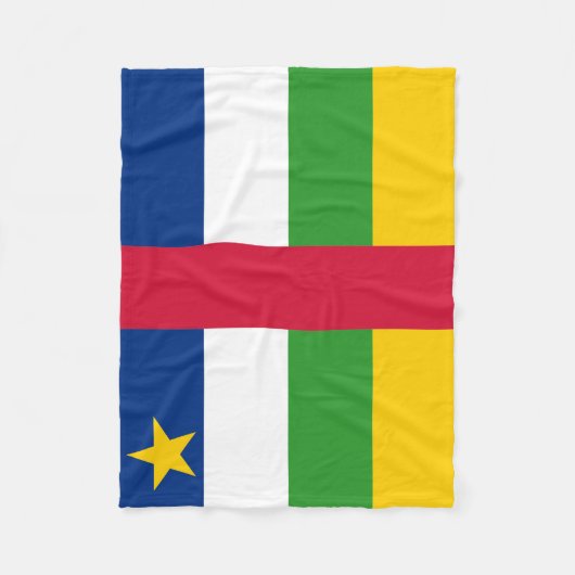 Couverture Polaire Drapeau de la République centrafricaine (Devant)