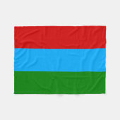 Couverture Polaire Drapeau de la République de Carélie (Devant (Horizontal))