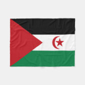 Couverture Polaire Drapeau de la République démocratique arabe sahrao (Devant (Horizontal))