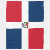 Couverture Polaire Drapeau de la République dominicaine (Devant)