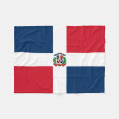 Couverture Polaire Drapeau de la République Dominicaine (Devant (Horizontal))