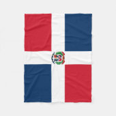 Couverture Polaire Drapeau de la République Dominicaine (Devant)