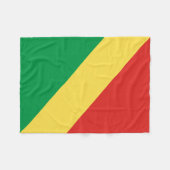 Couverture Polaire Drapeau de la République du Congo (Devant (Horizontal))