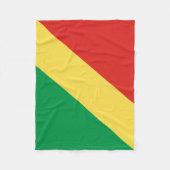 Couverture Polaire Drapeau de la République du Congo (Devant)