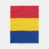Couverture Polaire Drapeau de la Roumanie (Devant)
