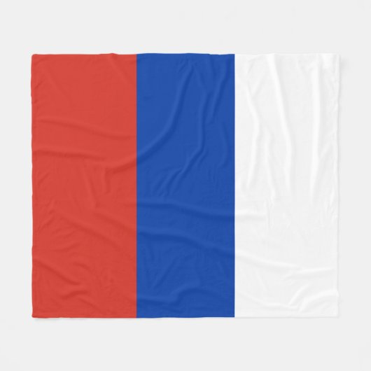 Couverture Polaire Drapeau de la Russie (Devant (Horizontal))