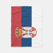 Couverture Polaire Drapeau de la Serbie (Devant)