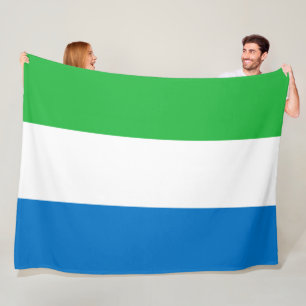 Couverture Polaire Drapeau de la Sierra Leone