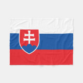 Couverture Polaire Drapeau de la Slovaquie (Devant (Horizontal))