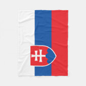 Couverture Polaire Drapeau de la Slovaquie (Devant)