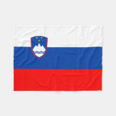 Couverture Polaire Drapeau de la Slovénie (Devant (Horizontal))