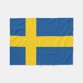 Couverture Polaire Drapeau de la Suède (Devant (Horizontal))