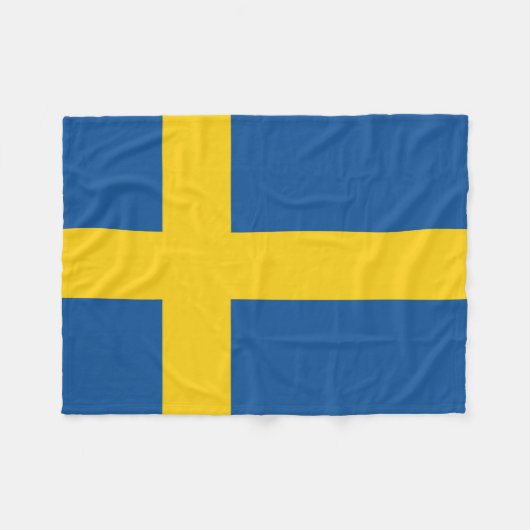 Couverture Polaire Drapeau de la Suède (Devant (Horizontal))
