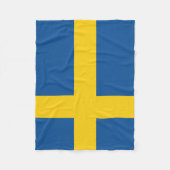 Couverture Polaire Drapeau de la Suède (Devant)