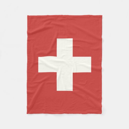 Couverture Polaire Drapeau de la Suisse (Devant)