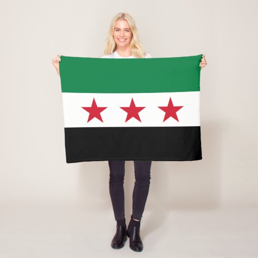 Couverture Polaire Drapeau de la Syrie (En situation)
