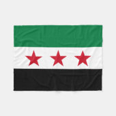 Couverture Polaire Drapeau de la Syrie (Devant (Horizontal))