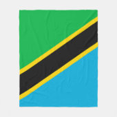 Couverture Polaire Drapeau de la Tanzanie (Devant)