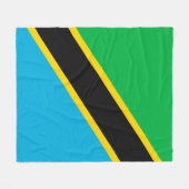 Couverture Polaire Drapeau de la Tanzanie (Devant (Horizontal))