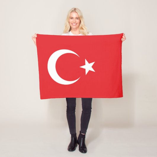 Couverture Polaire Drapeau de la Turquie (En situation)