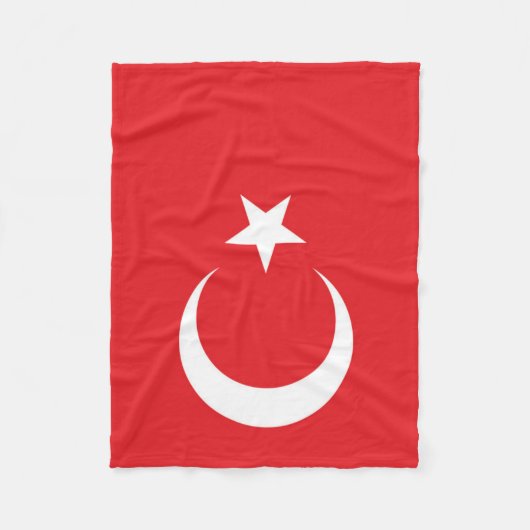 Couverture Polaire Drapeau de la Turquie (Devant)