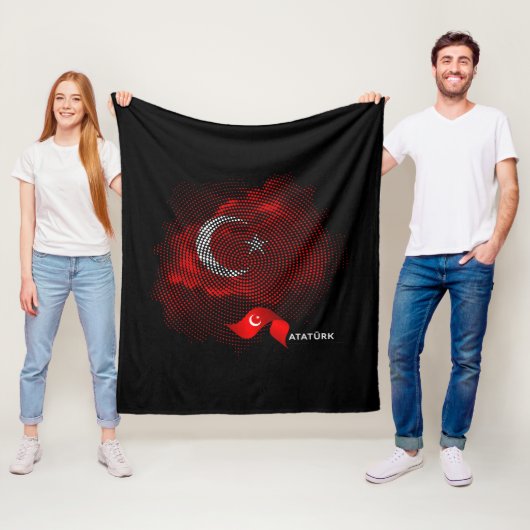 Couverture Polaire Drapeau de la Turquie (En situation)