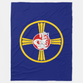 Couverture Polaire Drapeau de la ville d'Omaha (Nebraska) (Devant)