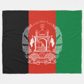 Couverture Polaire Drapeau de l'Afghanistan (Devant (Horizontal))