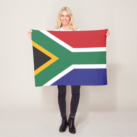 Couverture Polaire Drapeau de l'Afrique du Sud (En situation)