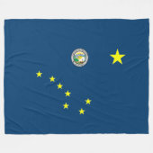 Couverture Polaire Drapeau de l'Alaska (Devant (Horizontal))