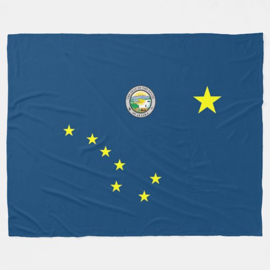 Couverture Polaire Drapeau de l'Alaska (Devant (Horizontal))