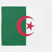 Couverture Polaire Drapeau de l'Algérie (Devant (Horizontal))