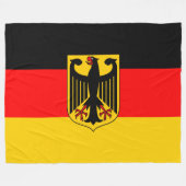 Couverture Polaire Drapeau de l'Allemagne (Devant (Horizontal))