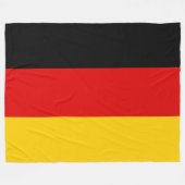 Couverture Polaire Drapeau de l'Allemagne - Deutschland (Devant (Horizontal))