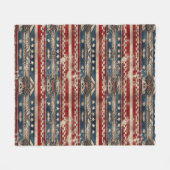 Couverture Polaire Drapeau de l'Amérique occidentale (Devant (Horizontal))