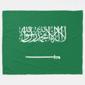 Couverture Polaire Drapeau de l'Arabie saoudite (Devant (Horizontal))