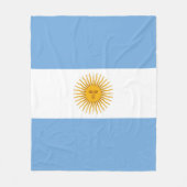 Couverture Polaire Drapeau de l'Argentine (Devant)