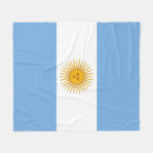 Couverture Polaire Drapeau de l'Argentine (Devant (Horizontal))