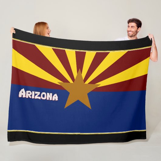 Couverture Polaire Drapeau de l'Arizona (En situation)