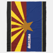 Couverture Polaire Drapeau de l'Arizona (Devant)